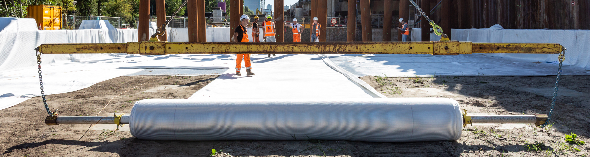Concrete Canvas beton op een rol